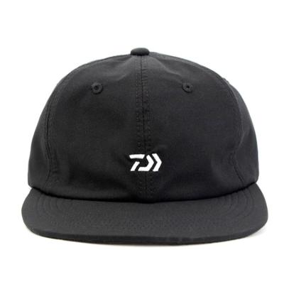 China JOINT 6 Panel Black Polyester Embroidered Custom Unstructured Snapback Hat for sale