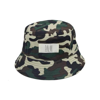 China Custom Image Camouflage Fishing Mens 100% Cotton Bucket Hat for sale