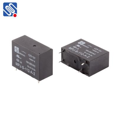 중국 Meishuo MPJ-S-112-A-2 16a 250vac 4pin 12v sensitive type pcb mini power general purpose relais refrigerator relay 판매용