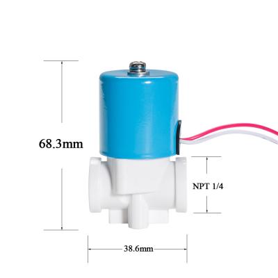 중국 Meishuo FPD360R40 12 / 24v dc inlet water Electric Solenoid Valve for RO Reverse Water Filter System 판매용