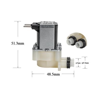 China Meishuo FPD180D7 Normally Closed DC12V 24V 36V 7mm inlet solenoid valves one way plastics water Valve en venta