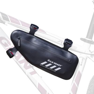 China Modern WILD HEART Bike Frame Bag Waterproof Bike Triangle Bag Bicycle Under Tube Bag For Road Bike Pocket Storage Large Size Ba for sale