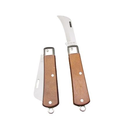 China Hot Selling Best Quality Electrician's Knife Stainless Steel Knife Stainless and Wood Sets for sale