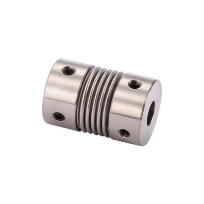 China High Sensitivity Elastic Shaft Coupling Stainless Steel Bellows Motor Bellows Elastic Coupling for sale