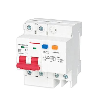 China YCB6 Series Residual Current Circuit Breaker  with Over Current Protection for sale