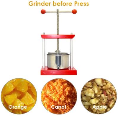 China Meat Processing Plants Mini Fruit Wine Press Food-Grade Stainless Steel Fruit Press for sale