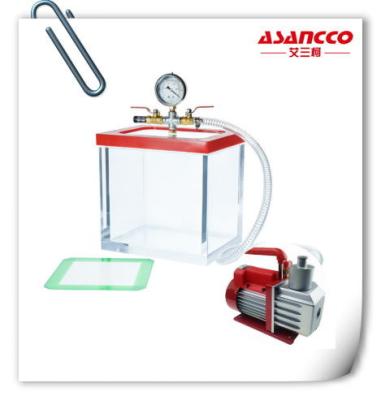 China Suction Air Acrylic Vacuum Well For Degassing 7L With Vacuum Pump for sale