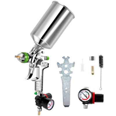 China Paint Spray Gun HVLP Air Gravity Fed Spray Gun, 1.7mm Nozzle Size, 1000cc Aluminum Cup for sale