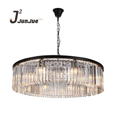 China Modern Design LED Large Luxury Living Antique Style Large Drop Lamp Crystal Tassel Hanging Pendant Lamp for sale