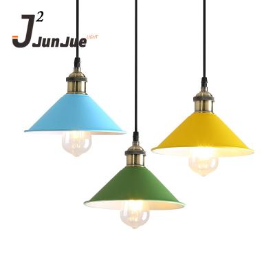 China Zhongshan Lighting Factory Modern Decorative Colorful Metal Shade Ceiling Fan Chandelier Lamp for sale