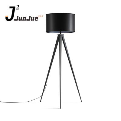 China Modern arts black modern led tripod floor lamp for living room and bedroom for sale