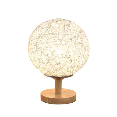 China modern modern taobao rattan egg shaped wooden table lamp made in china for sale