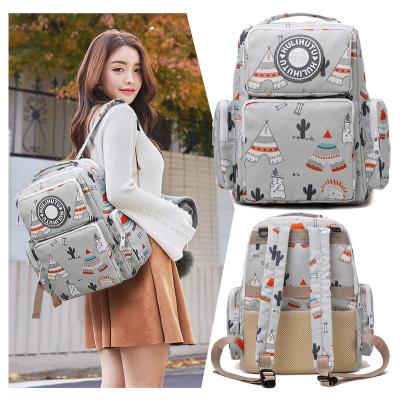 China Custom Made Anti-theft Custom Made Baby Hutch Diaper Diaper Mum Backpack Bag Large Capacity Al Aire Libre Bolso Diaper Mummy Bag Mummy Bag baby crib for sale