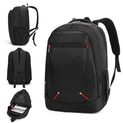 China Large Logo School Backpack Black Stylish Waterproof Students School Bag Boys Backpack Custom Waterproof Shockproof Laptop Bag for sale