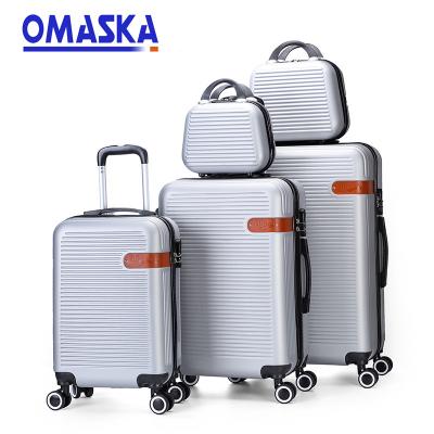 China 2021 New Arrival ABS Carry On Trolley Hard Shell Travel Bag Suitcase To Suitcase ABS PC Cabin Travel Luggage Bag Set for sale