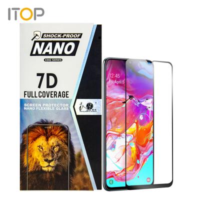 China Explosion-proof Nano Flexible Glass Film For Samsung A70 Shockproof Screen Protector A70 for sale