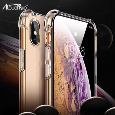 China New Cell Phone Shockproof Cover Transparent Phone Case For iPhone X XS XS Max for sale