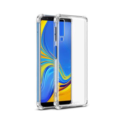 China Transparent Back Fashion Cover Armor Mobile Phone Case For Samsung Galaxy A7 2018 Clear Case Cover for sale