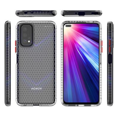 China Eco-friendly Atouchbo TPU Honeycomb Phone Case Back Cover For Honor V30 for sale