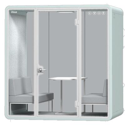 China Soundprof Diousnew Modern Single Modular Office Pod Booth Office Soundproof Pods for sale