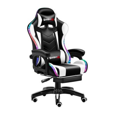 China (Size) 2021 Hot Sale OEM ODM Adjustable Gaming Chair Silla Gamer Rgb With LED for sale