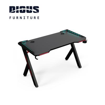 China Diousnew Adjustable RGB Table Frame Computer Desk Computer Table Gaming Table PC Desk for sale