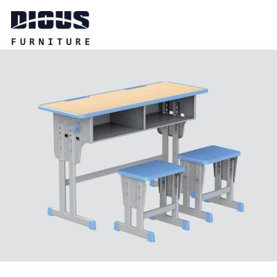 China Factory Manufacturers Diousnew Modern Style Double Office School Furniture Modern School Desk and Chair for sale