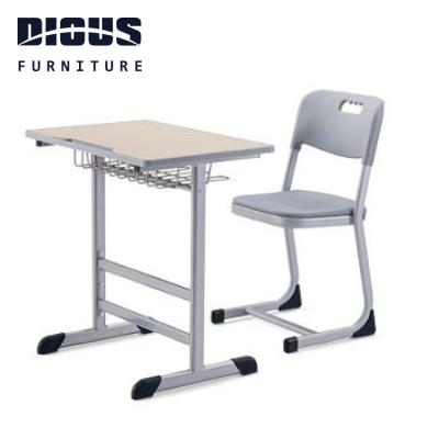 China Diousnew New Product Modern Design School Furniture Modern Multilayer Fireproof Plywood Desk And Chair for sale