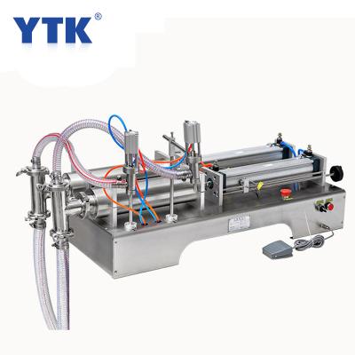 China Food YTK 100-1000ml Double Heads Liquid Pneumatic Machine Automatic Liquid Filling Machine for sale