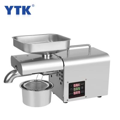 China Factory Wholesale Fully Automatic Household Flax Seed Olive Peanut Cold Press 620W Hotels LBT01T Mini Oil Press Machine Small for sale