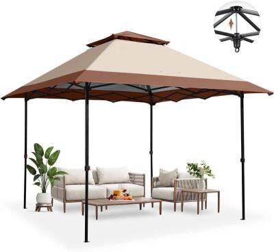 China Weather Resistant 10x10 10x12 10x20ft Portable Folding Patio Outdoor Garden Owning Awnings Patio Gazebo Pop Up Canopy Tent With Mesh Netting for sale