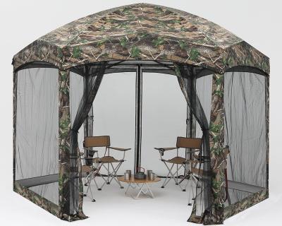 China Weather Resistant Hexagonal Tent With Mosquito Making Camping Screen Easy Up Noise Up Gazebo Canopy Tent for sale