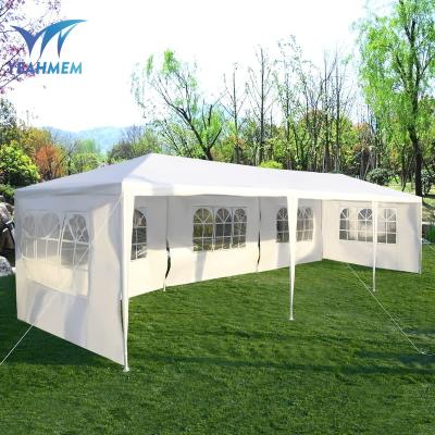 China Water Make Sound Easy Large 10 x 30ft Trade Show Tent Shelter Outdoor Waterproof Patio Grill Gazebo Canopy for Events Party Wedding Resistant for sale