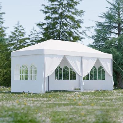 China Foldable 10x20ft Wedding Camping Events Tent Water Proof Protection Outdoor Party Tent Shelter UV Noise Up Gazebo Tent Canopy for sale