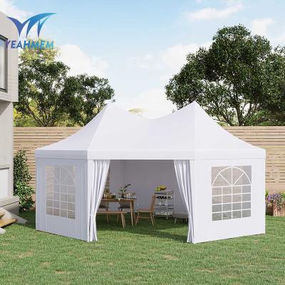 China Water Resistant White 26x19ft Shelter Pavilion Sidewalls Window Trade Show Event Wedding Outdoor Gazebo Canopy Marquee Tent for sale