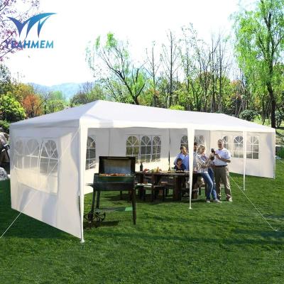 China Water Proof Large 10 x 30ft Outdoor Trade Show Tent Waterproof Shelter Patio Grill Intubation Gazebo Canopy Tent for Events Party Wedding for sale