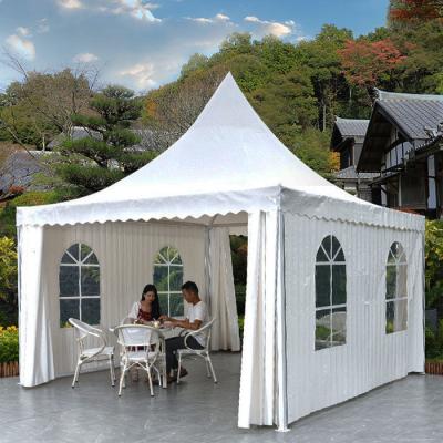 China Waterproof UV Event Event Marquee PVC Wedding Party Glamping Resistance 10x10 Pagoda Tents Trade Show Tent For Sale for sale