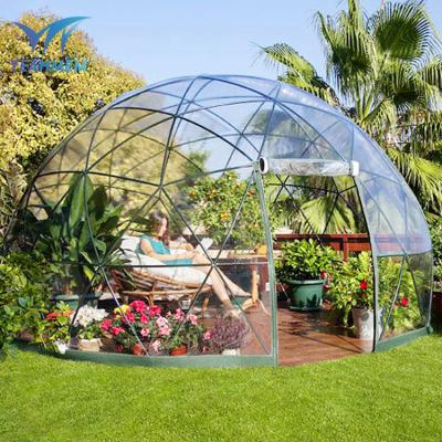 China Small Garden Pergola 4m Morden Yard Outdoor Waterproof Inflatable Bubble Geodesic Dome Transparent Igloo Tent For Sale for sale