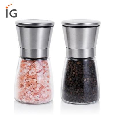 China Sustainable Adjustable Coarseness Salt and Pepper Grinder and Pepper Mills for sale