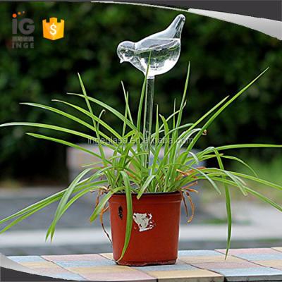 China Self Watering Plant House Aqua Globes Glass Bird Shaped Water System for sale