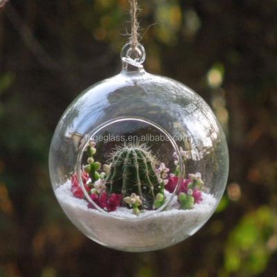 China Wholesale Home Decor Class Clear Ball Ornaments, Mini Hanging Glass Greenhouse With Cheap Price for sale