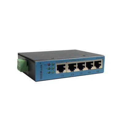 China Stackable unmanaged 5 port industrial mini ethernet switch for system integration for sale