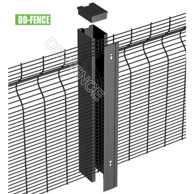 China Hot Selling Easily Assembled HDG / Powder Coated 1.8/2.0/2.8/3.0m Anti Climb Fence Supplier for sale