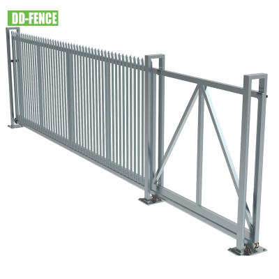 China Easily Assembled Prefabricated Worought Iron Fence Panels /Palisade System Iron Fence/Security Gate for sale