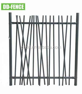 China Powder Coated Bamboo Steel Bar Welded Rod Fence Easily Assembled For Home Yard Garden House School Playground Jungle Border for sale