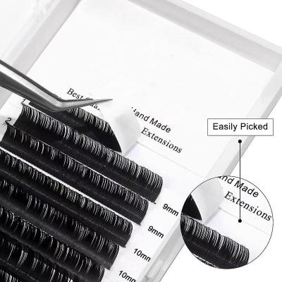 China J B Lash Extension Private Label Eyelashes Curl Mink Korean Custom Light Individual C D L Synthetic Eyelash Extension OEM Customized for sale