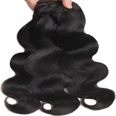 China Body Wave Full Cuticle Aligned Raw Virgin Brazilian Body Wave Hair Extension 100 Bundle No Rolled Ends for sale