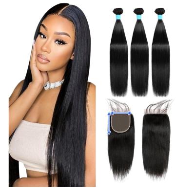 China Wholesale Raw Curly Curl Cuticle Aligned Human Hair 100 Mink Straight Virgin Hair 3 Bundles With Lace Frontal Closure for sale