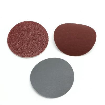 China Alunimium Oxide 100mm Brown Red Round Abrasive Sandpaper For Car Polishing for sale