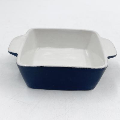 China Household Wholesale Microwavable Bread Mold Ceramic Deep Dish For Baking for sale